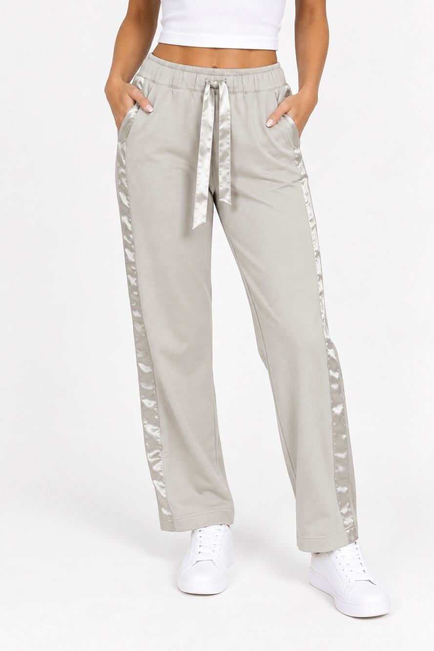 Rae Mode Satin Trim Drawstring Pants – Size Small